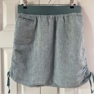 Toad&Co Teal Lina Adjustable Skirt Size M